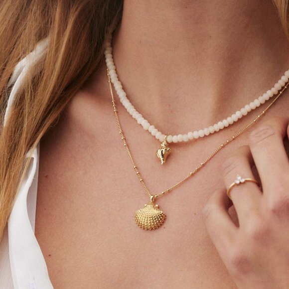 NWOT Bryan Anthonys Listen Beaded Necklae - Picture 3 of 3